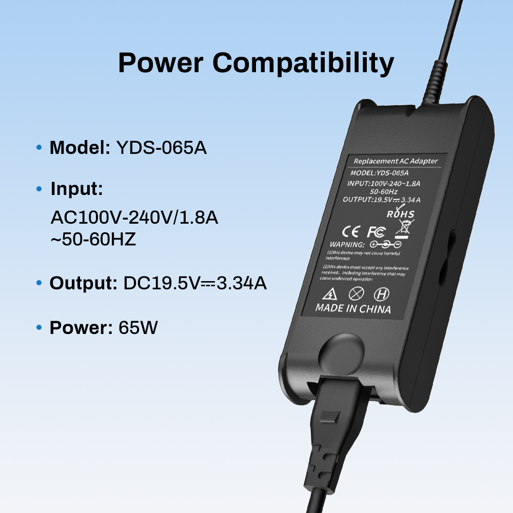 65w power adapter for dell