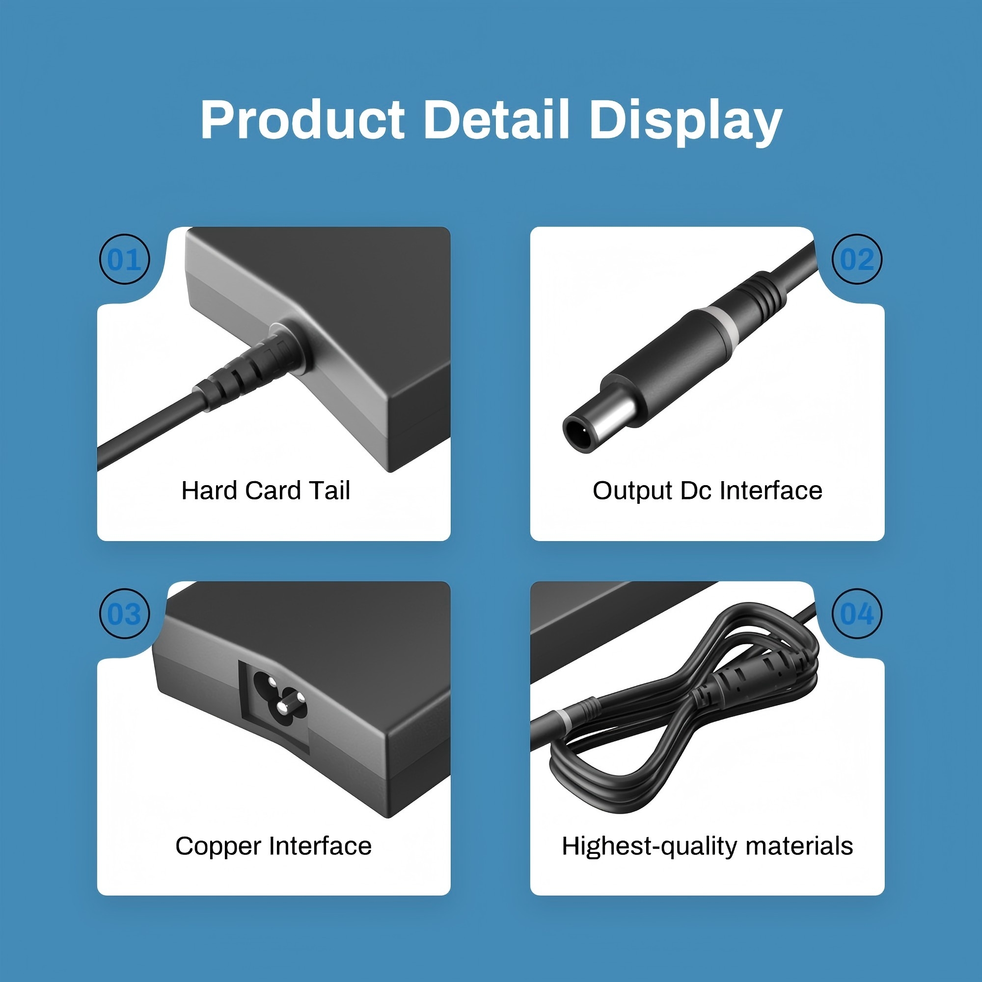 7.4*5.0mm with pin charger