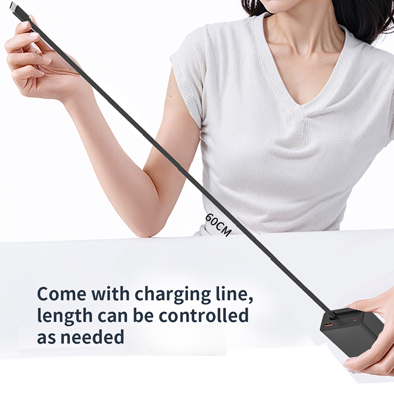 100w gan charger with built-in cable