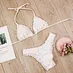 pink triangle bikini set