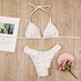 pink triangle bikini set