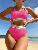 high waist swimwear 2 piece