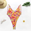 sexy extreme thong custom printed bikini swimwear