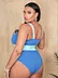 swimsuit solid color sexy bikini women