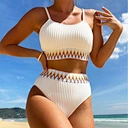 high waist swimwear 2 piece