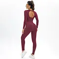 long sleeve gym set women seamless wear