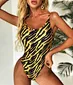 high cut one piece swimsuit