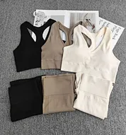 seamless workout set women