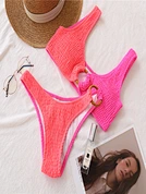 ribbed thong bikini female swimsuit women swimwear