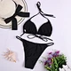 3 piece bikini set swimsuit with cover ups