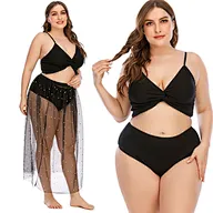 plus size bikini 3 piece