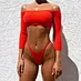 bikini ribbed