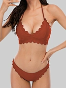 brown swimsuit