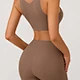 custom logo woman bra set underwear ice silk yoga pant padded wirefree fancy bra panty set