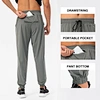 casual daily workout nylon long pants for men running jogging sport wear