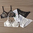 women bra panties set fitness crop top underwear