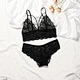 Solid color sexy women high waist mature Set Lingerie women set Femme sheer mesh sexy lingerie underwear