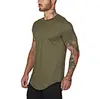 Men's Solid Loose Breathable Comfortable Dry-Fit Training Athletic Running Performance Shirts Wholesale