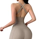 Women Soft Stretch Compression Quick Dry Ribbed Fitness Legging and Bra Set