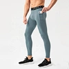 2023 New Quick Dry Workout Tight fitness Long Pants for Men with Pockets High Waist Running Gym Leggings Custom Logo Printing