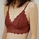 newest design women bra lace girls' beauty back  floral lace design women wireless lingerie