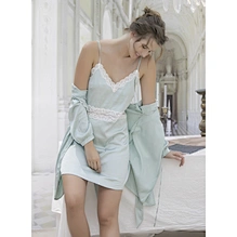 lace nightgown and robe set