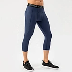 2023 Running Workout Gym Fitness High Waist Trainer Pants for Men Tights Sport Long Leggings with Pockets Custom Logo Printing