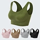 Top Selling Women Padded Solid Sleep Top Vest Traceless Laser Cut Seamless Wireless Sleep Bra