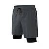 gym shorts men 2 in 1