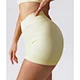 solid gym shorts for women
