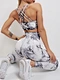 tie dye yoga set bra leggings