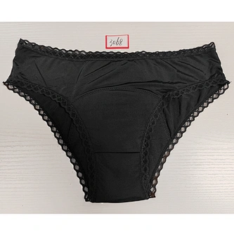 Custom Lace Women's Period Underwear 4-layer Lady Menstrual Briefs Leakproof Women Incontinence Underwear