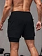 2 in 1 sport shorts men