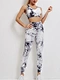 tie dye yoga set bra leggings