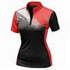 Performance Fabric Custom Logo Lady Short Sleeve Golf Shirt 14 Zip Neck Women Golf Clothes Black Ladies Sport Polo T-shirts