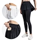 Women Tennis Skirt Pleated Golf Skirts With Pockets Short Leggings Workout Sports Hiking Athletic Yoga Tennis Skirt