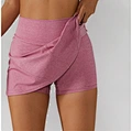 New Women Outdoor  Denim 2 Piece Fitness Shorts Indoor Running Yoga Pants