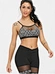 Sexy Woman Sports Bra with Mesh