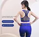 Shock-proof Vest Huddle Hollow Back Leggings Wrapped Chest Suit Bras Chest Wrap Racer Back Sports Seamless Scrunch Legging