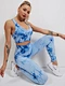 tie dye yoga set bra leggings