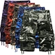 Cargo Shorts Men Fashion Style Knee Length Half Pants Multi Pockets Summer Camouflaged Cargo Shorts