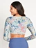 women rash guard printed