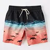OEM Wholesale Summer Mens Beach Shorts Oversized Shorts Custom Digital Print Swim Trunks