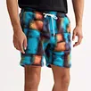 Custom Long Drawstring French Terry Heavy Mens Training Athletic Unisex Fleece Cotton Shorts Blank Sweat Gym Shorts For Men