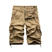 Custom logo Mens Cargo Shorts Casual Cotton men's Pants Multi Pockets Sport Short High Quality summer shorts men