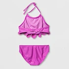 Wholesale 2019 new girls cutout bikini kids halter swimsuits