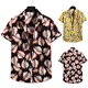 Wholesale Custom Hawaiian Shirts Male Casual Printed Short Sleeve Plus Size Summer Hawaii Beach Floral Men Shirts