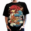 custom printing T shirts Manufacturers Customized Graphic Anime short sleeve T-shirt Men