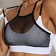 women summer mesh active yoga top