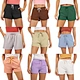 Custom Logo Wholesale Women Drawstring High-waist Easy Sweat Shorts